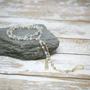 Blue & Gold Geode Necklace